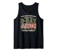 Día D 6 de Junio de 1944 Normandía Francia Nunca Olvides Que se desvaneció Camiseta sin Mangas