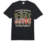 Día D 6 de Junio de 1944 Normandía Francia Nunca Olvides Que se desvaneció Comfort Colors Adult Heavyweight T-Shirt