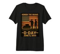 Día D 82 Aniversario 1944-2026 Homenaje en Recuerdo de Veteranos Camiseta Premium
