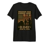 Día D 82 Aniversario 1944-2026 Homenaje en Recuerdo de Veteranos Camiseta Premium