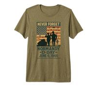 Día D 82 Aniversario 1944-2026 Homenaje en Recuerdo de Veteranos Camiseta Premium