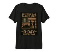 Día D 82 Aniversario 1944-2026 Homenaje en Recuerdo de Veteranos Camiseta Premium