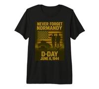 Día D 82 Aniversario 1944-2026 Homenaje en Recuerdo de Veteranos Camiseta Premium