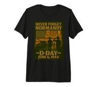 Día D 82 Aniversario 1944-2026 Homenaje en Recuerdo de Veteranos Camiseta Premium