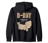 DÍA D Normandía | 6 de Junio de 1944 Sudadera con Capucha