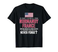 Día D Normandía Francia Omaha Beach Utah Beach Nunca olvides Camiseta