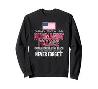 Día D Normandía Francia Omaha Beach Utah Beach Nunca Olvides Sudadera