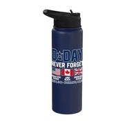Día D Nunca Olvides Junio 6, 1994 Normandía Francia Stainless Steel Insulated Water Bottle