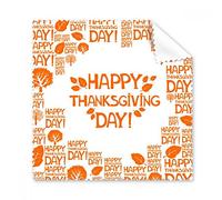 Día de Acción de Gracias abstracto palabra patrón teléfono de regalo de gamuza de gafas paño de limpieza Limpiador de pantalla, 5 unidades