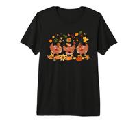 Día de Acción de Gracias Bailando Pavo Peregrino Niños Niñas Niños Camiseta Premium