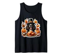 Día de Acción de Gracias Irish Water Spaniel Dueño de Perro Mamá Papá Cachorro Camiseta sin Mangas