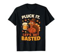 Día de Acción de Gracias Pluck It Let's Get Basted Funny Fall Dad Men Camiseta