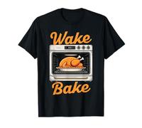 Día de Acción de Gracias Wake and Bake Funny Turkey Day Dad Hombres Mujeres Camiseta