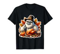 Día de Acción de Gracias Yeti Abominable Muñeco de Nieve Otoño Otoño Camiseta