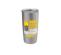 Día de agradecimiento al custodio escolar Trabajo de custodio de conserje Vaso térmico de acero inoxidable de doble pared