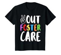 Día de anuncio de adopción de cuidado de crianza divertida Peace Out Camiseta