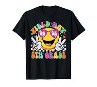 Día de campo 2025 Maestro de escuela de quinto grado Niños Cara sonriente Camiseta