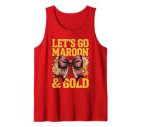 Día de Campo Motivacional y Espiritual del Equipo Let's GO Maroon Gold Camiseta sin Mangas