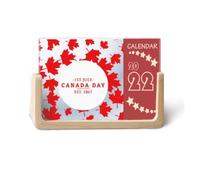 Día de Canadá 4 de julio EST 1867 Maple 2022 calendario de escritorio planificador de 12 meses