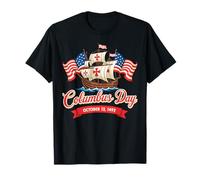 Día de Colón Cristóbal Colón Italiano Americano Camiseta