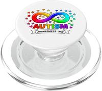 Día de concienciación sobre el Autismo, arcoíris, Infinito, Estrellas, Corazones, Regalo PopSockets PopGrip para MagSafe