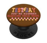 Día de Examen - Eres Highkey Permaneciendo Este Examen - Día del Examen PopSockets PopGrip Adhesivo