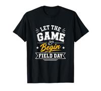 Día de Juego de Campo Deja Que comiencen los Juegos Campeones Estudiante Camiseta