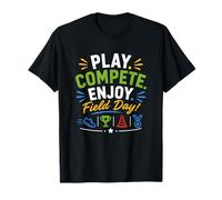 Día de Juego de Campo Deja Que los Juegos comiencen a Ganar el Profesor y estudi Camiseta