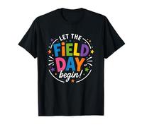 Día de Juego de Campo Deje Que los Juegos comiencen a Correr Camiseta