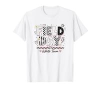 Día de Juego de Campo, Equipo Blanco, Profesor, Estudiante, niños, día de Juego 2026 Camiseta