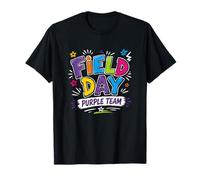 Día de Juego de Campo, Morado, Equipo, Profesor, Estudiante, niños, día de Juego 2026 Camiseta