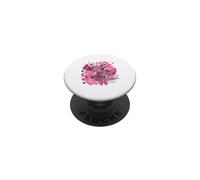 Día de Juego de concientización sobre el cáncer de Mama de fútbol Rosa PopSockets PopGrip Adhesivo
