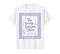 Día de la Amistad Lejos para Siempre Cerca A Distancia del Cor Camiseta gráfica económica, Hombre, Blanco, S