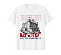 Día de la Bastilla 2025 Vive La France 14 Julio 1789 Guillotina Camiseta