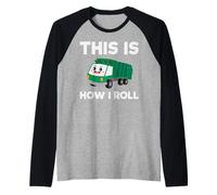 Día de la Basura Reciclaje camión de Basura niño niño niño Camiseta Manga Raglan