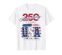 Día de la Independencia 250 Años de Libertad 250 Aniversario USA Camiseta