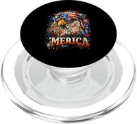 Día de la Independencia del Águila Patriótica 4 de Julio América PopSockets PopGrip para MagSafe