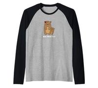 Día de la Madre Best Mom Ever! Cute Momma Bear and Bear Cub Camiseta Manga Raglan