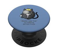 Día de la Madre Cozy Mystery Moms Are The Ultimate Detectives PopSockets PopGrip Adhesivo