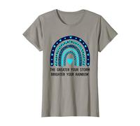 Día de la Madre Cuanto Mayor Sea tu tormenta, más Brillante será tu Arco Iris Camiseta