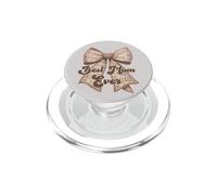 Día de la Madre Cute Coquette Maximalist Brown Bow Best Mum Ever PopSockets PopGrip para MagSafe