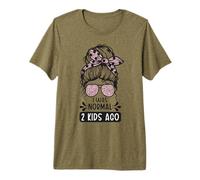 Día de la Madre de la Mejor Mamá del Mundo Yo era Normal Hace Dos niños Camiseta Premium