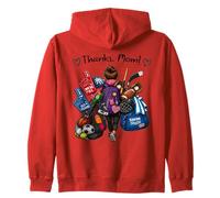 Día de la Madre - Gracias, mamá! Fútbol Béisbol Fútbol Hockey Sudadera con Capucha