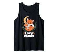 Día de la Madre Lindo Zorro Y Niño Mamá Mamá Mamá Otoño Camiseta sin Mangas