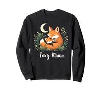 Día de la Madre Lindo Zorro Y Niño Mamá Mamá Mamá Otoño Sudadera