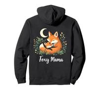 Día de la Madre Lindo Zorro Y Niño Mamá Mamá Mamá Otoño Sudadera con Capucha