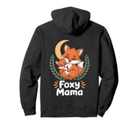 Día de la Madre Lindo Zorro Y Niño Mamá Mamá Mamá Otoño Sudadera con Capucha