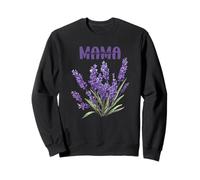 Día de la Madre Mamá Lavanda Flores Púrpura Sudadera