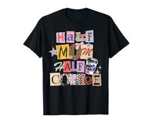 Día de la Madre Mamá Mamá Mamá Collage Medio Café Camiseta