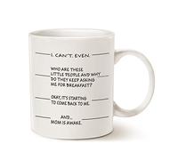 Día De La Madre Ni Siquiera Puedo... Y... Mamá Está Despierta Taza Con Asa Taza De Café Cerámica Tazas Para Café Hogar Cacao 330Ml